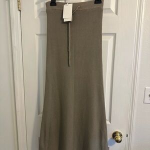 NWT Macy's Olive Green Maxi Skirt